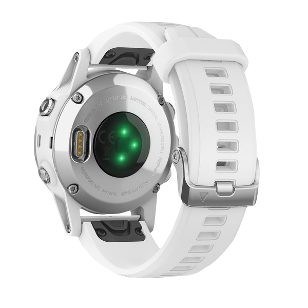 Garmin Fenix 5S Plus Sapphire White w/ Carrara White Band (010-01987-00)
