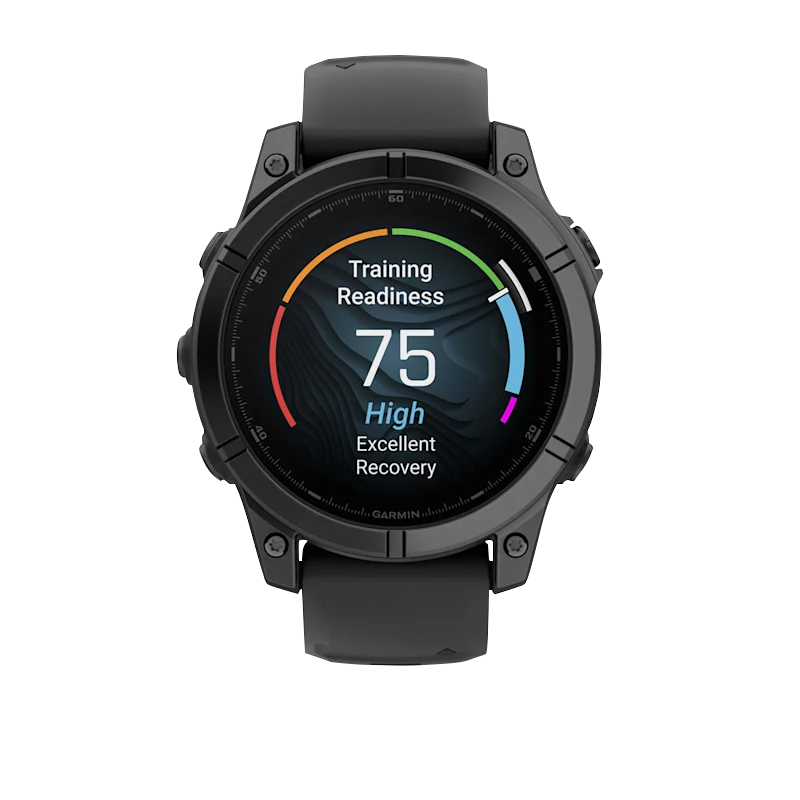 Garmin Fenix E, 47 mm AMOLED, Slate Gray Steel with Black Silicone Band (010-03025-03)