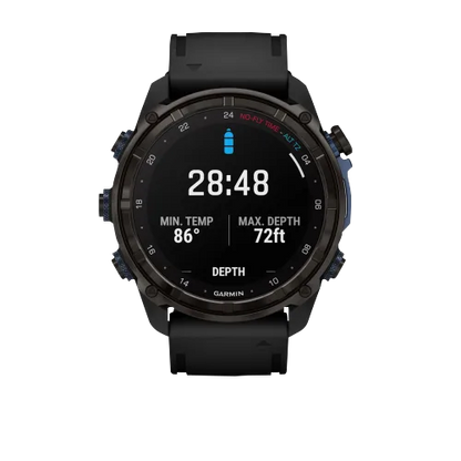 Garmin Descent Mk3i, 51 mm Carbon Gray DLC Titanium with Black Silicone Band (010-02752-10)
