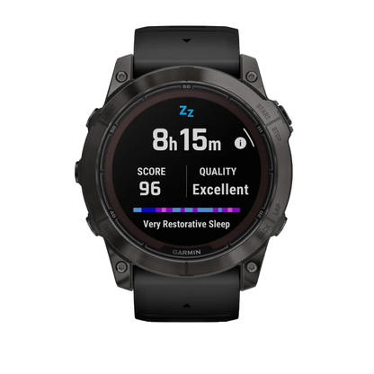 Garmin Fenix 7X Pro Sapphire Solar, Carbon Gray Titanium w/ Black Band (010-02778-10)