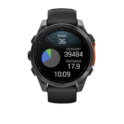 Garmin Fenix 8, 51 mm AMOLED, Slate Gray with Black Silicone Band (010-02905-00)