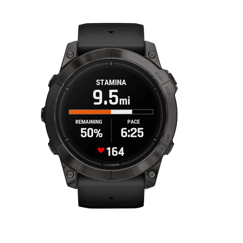 Garmin Epix Pro (Gen 2), 51 mm Sapphire Edition Carbon Gray DLC Titanium with Black Band (010-02804-00)