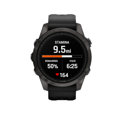 Garmin Epix Pro (Gen 2), 42 mm Sapphire Edition Carbon Gray DLC Titanium with Black Band (010-02802-14)