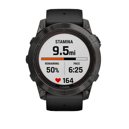 Garmin Fenix 7X Pro Sapphire Solar, Carbon Gray Titanium w/ Black Band (010-02778-10)