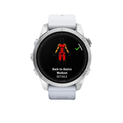 Garmin Epix Pro (Gen 2), 42 mm Standard Edition Silver with Whitestone Band (010-02802-00)