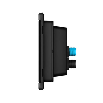 Garmin TD 50 touchscreen display side view with blue and black connectors