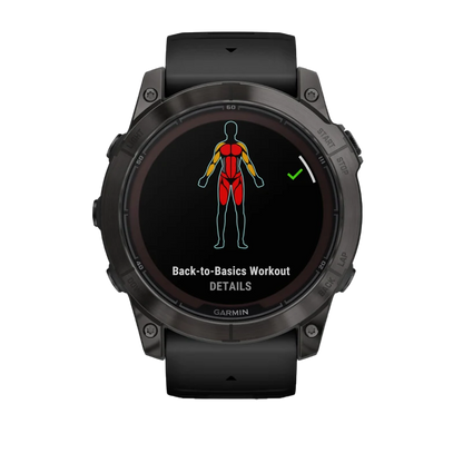 Garmin Fenix 7X Pro Sapphire Solar, Carbon Gray Titanium w/ Black Band (010-02778-10)