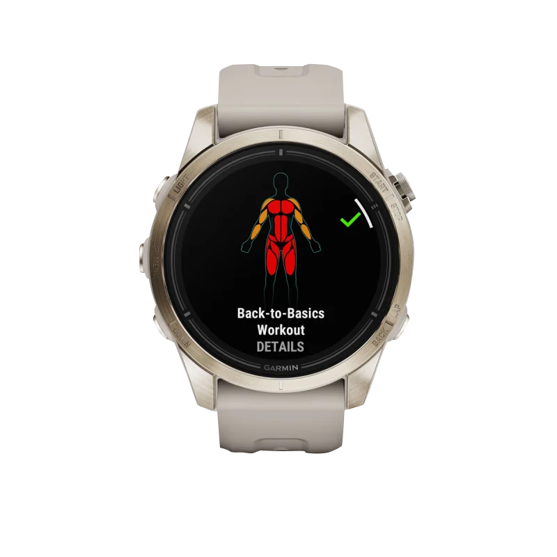 Garmin Epix Pro (Gen 2), 42 mm Sapphire Edition Soft Gold with Light Sand Band (010-02802-10)
