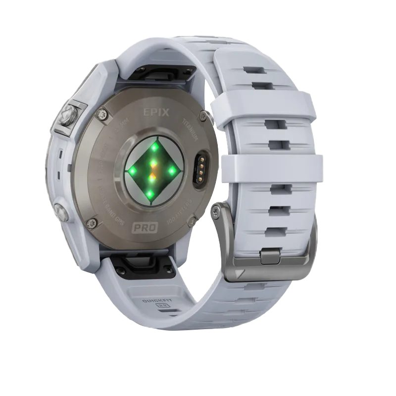Garmin Epix Pro (Gen 2), 47mm Sapphire, Titanium w/ Whitestone Band (Garmin Certified Refurbished)