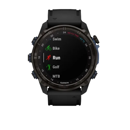 Garmin Descent Mk3i, 51 mm Carbon Gray DLC Titanium with Black Silicone Band (010-02752-10)