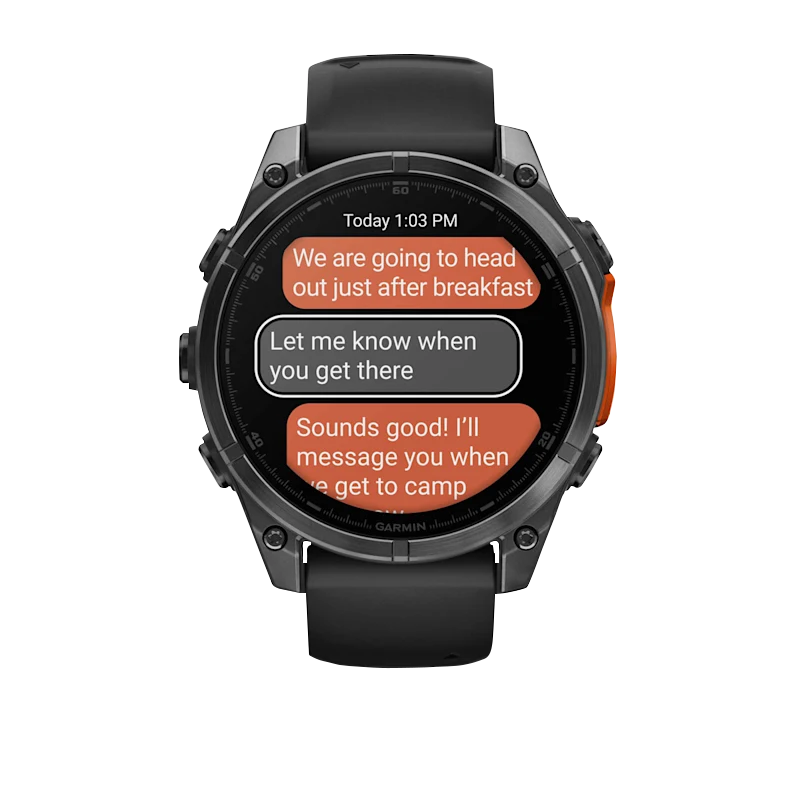 Garmin Fenix 8, 51 mm AMOLED, Slate Gray with Black Silicone Band (010-02905-00)