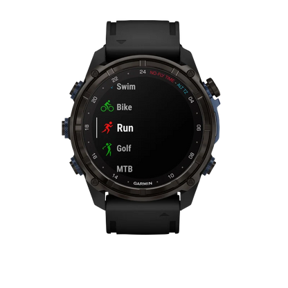 Garmin Descent Mk3i, 51 mm Carbon Gray DLC Titanium with Black Silicone Band and Descent T2 Transceiver