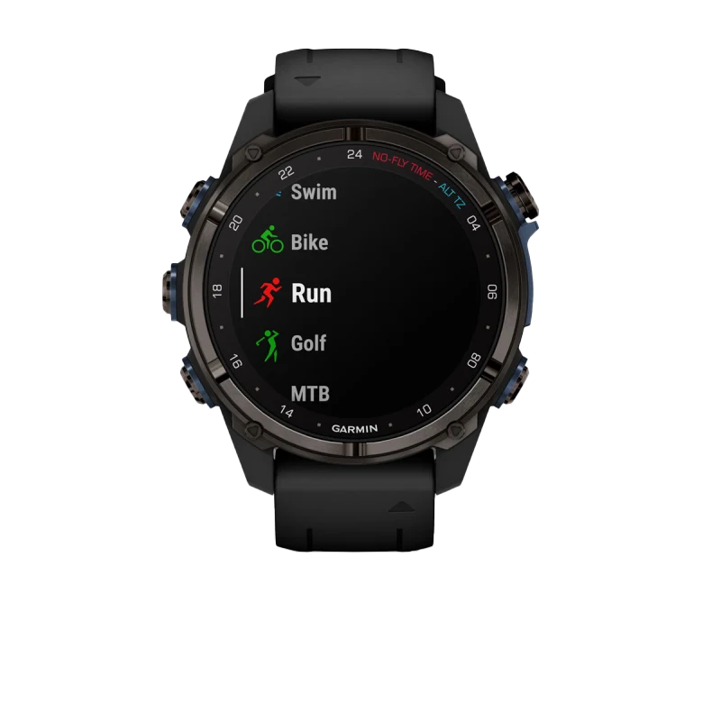 Garmin Descent Mk3i, 43 mm Carbon Gray DLC Titanium with Black Silicone Band (010-02753-10)