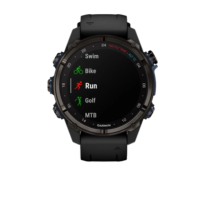 Garmin Descent Mk3i, 43 mm Carbon Gray DLC Titanium with Black Silicone Band (010-02753-10)