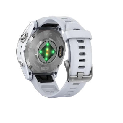 Garmin Epix Pro (Gen 2), 42 mm Standard Edition Silver with Whitestone Band (010-02802-00)