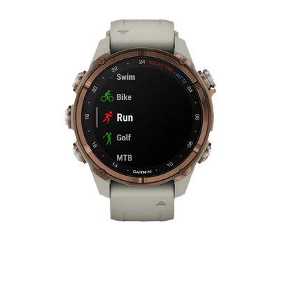 Garmin Descent Mk3i, 43 mm Bronze PVD Titanium with French Gray Silicone Band and Descent T2 Transceiver