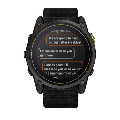 Garmin Enduro 3 Black, Ultraperformance GPS Smartwatch with Navigation, Activity, and Health Features (010-02751-00)