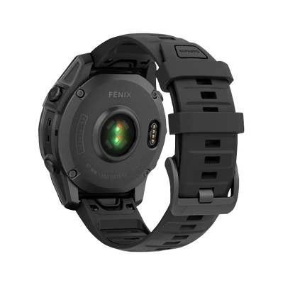 Garmin Fenix E, 47 mm AMOLED, Slate Gray Steel with Black Silicone Band (010-03025-03)