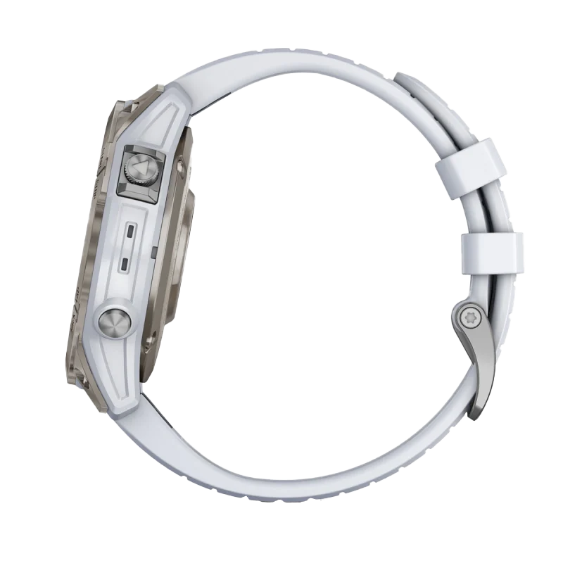 Garmin Epix Pro (Gen 2), 47mm Sapphire, Titanium w/ Whitestone Band (Garmin Certified Refurbished)