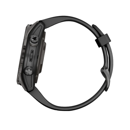 Garmin Epix Pro (Gen 2), 42 mm Sapphire Edition Carbon Gray DLC Titanium with Black Band (010-02802-14)