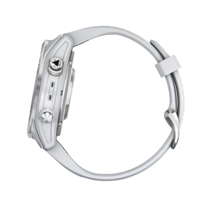 Garmin Epix Pro (Gen 2), 42 mm Standard Edition Silver with Whitestone Band (010-02802-00)