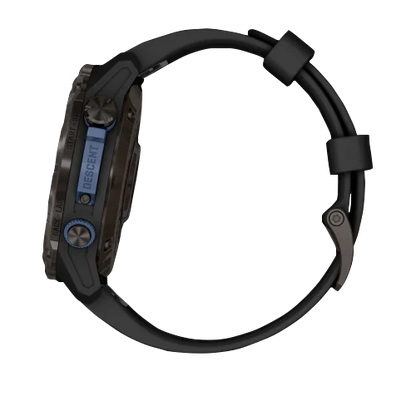 Garmin Descent Mk3i, 51 mm Carbon Gray DLC Titanium with Black Silicone Band (010-02752-10)