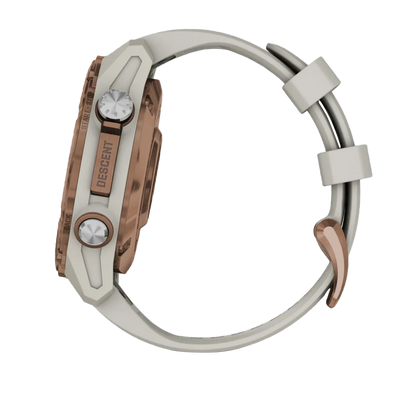 Garmin Descent Mk3i, 43 mm Bronze PVD Titanium with French Gray Silicone Band and Descent T2 Transceiver