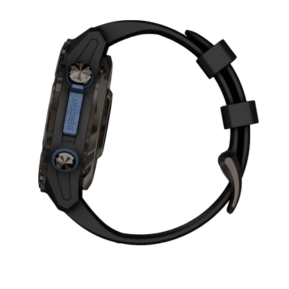 Garmin Descent Mk3i, 43 mm Carbon Gray DLC Titanium with Black Silicone Band (010-02753-10)