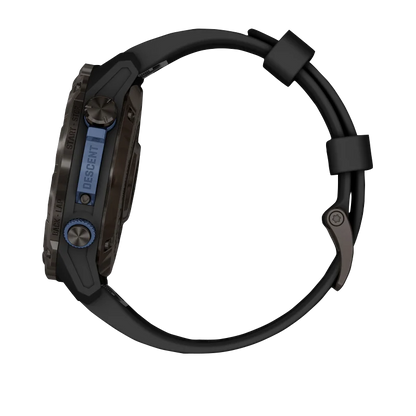 Garmin Descent Mk3i, 51 mm Carbon Gray DLC Titanium with Black Silicone Band and Descent T2 Transceiver