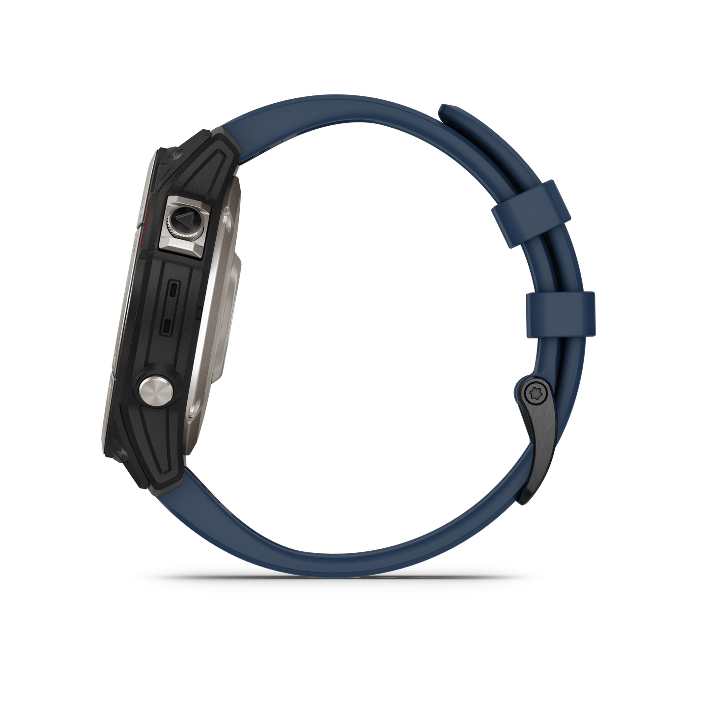 Garmin Quatix 7X Solar marine GPS smartwatch with blue silicone strap