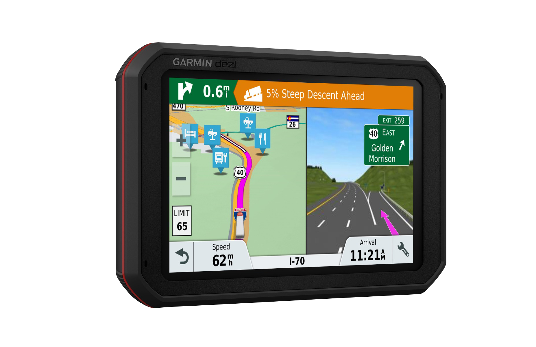 Garmin dezlCam 785LMT-S, Trucking GPS Navigator with 7-inch Screen (010-01856-00)