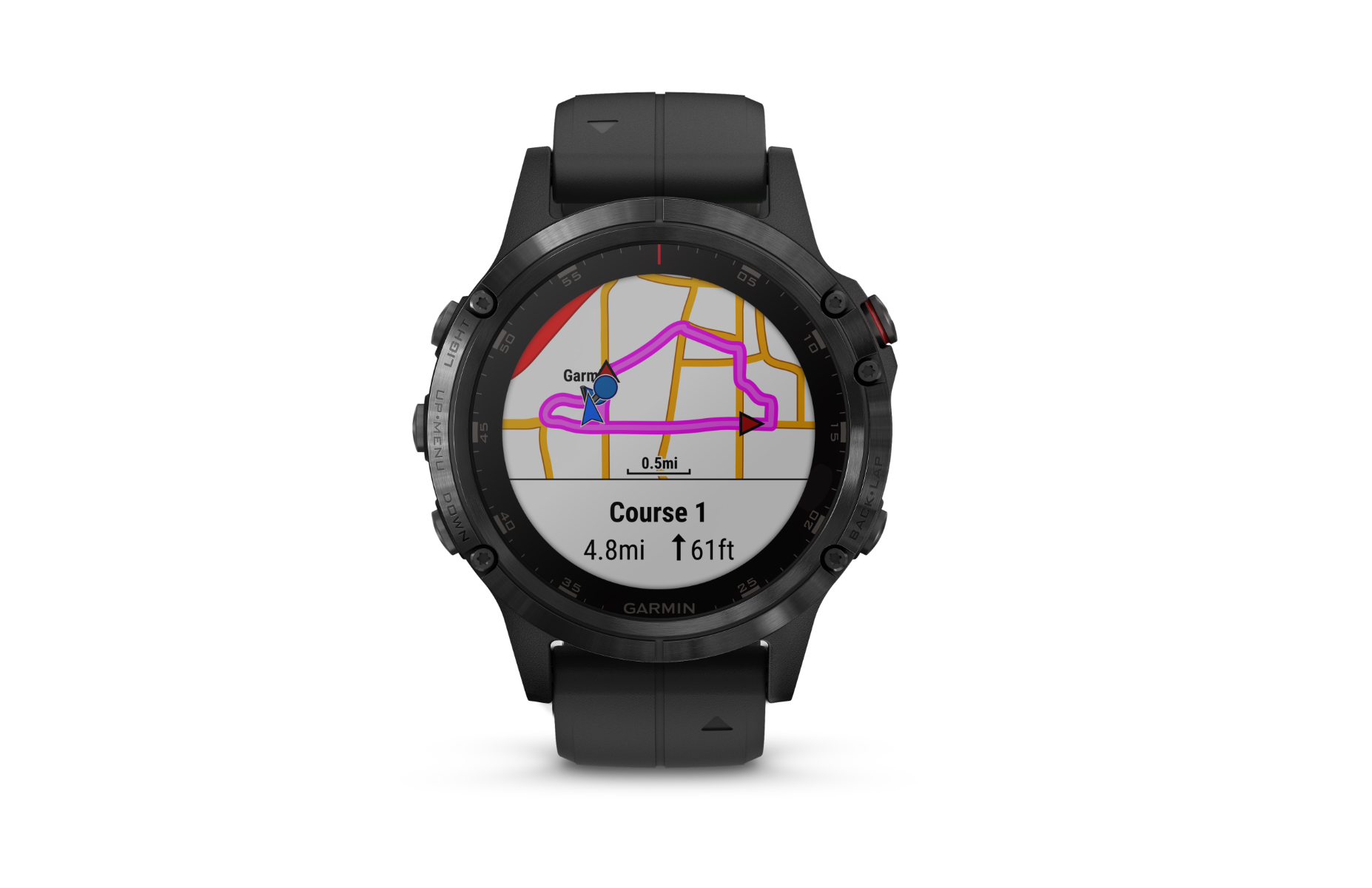 Garmin Fenix 5 Plus Sapphire Black w/ Black Band (010-01988-00)