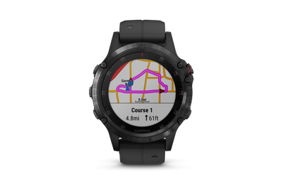 Garmin Fenix 5 Plus Sapphire Black w/ Black Band (010-01988-00)