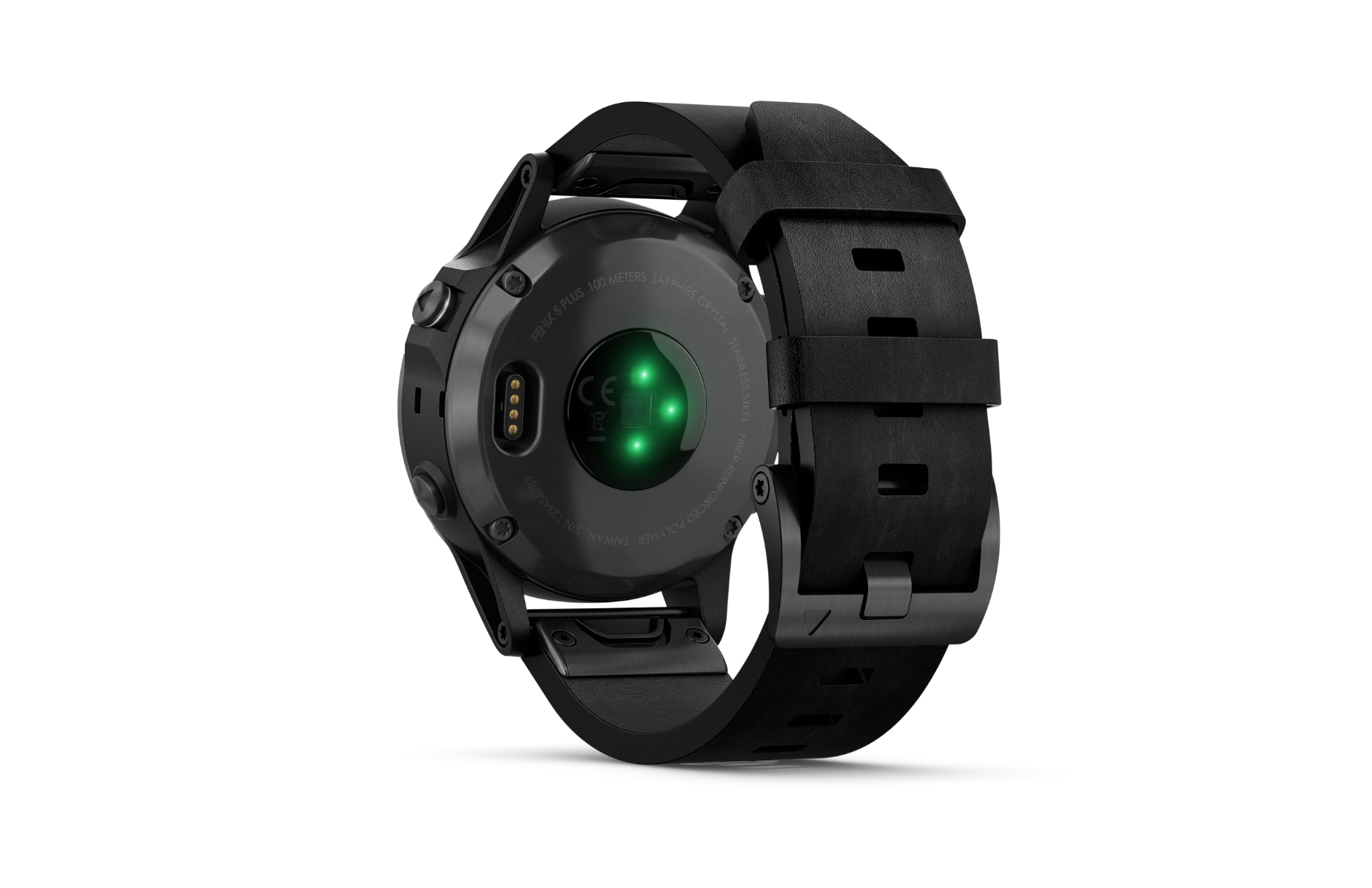 Garmin Fenix 5 Plus Sapphire Black w/ Black Leather Band (010-01988-06)