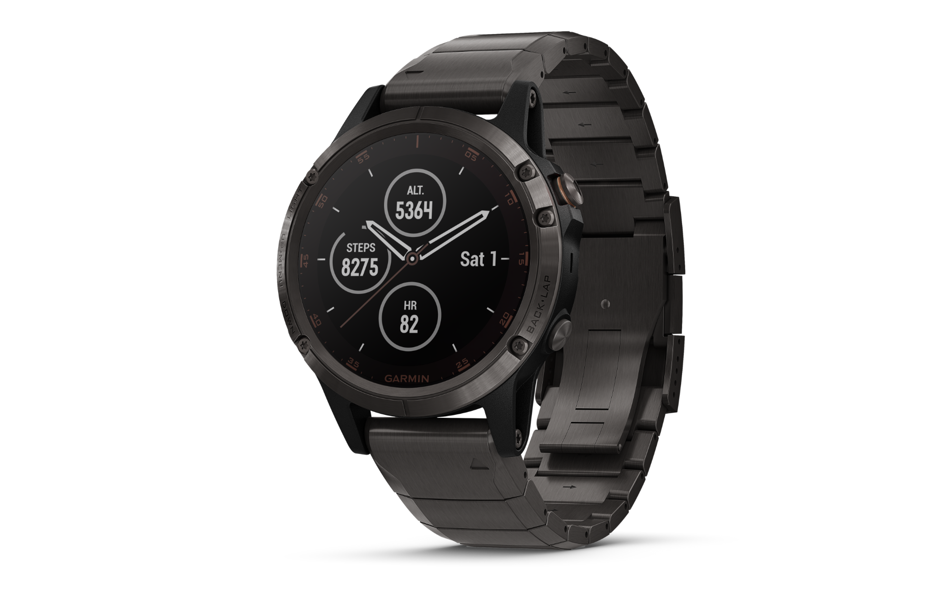Garmin Fenix 5 Plus Sapphire Black w/ Black Band (010-01988-00)