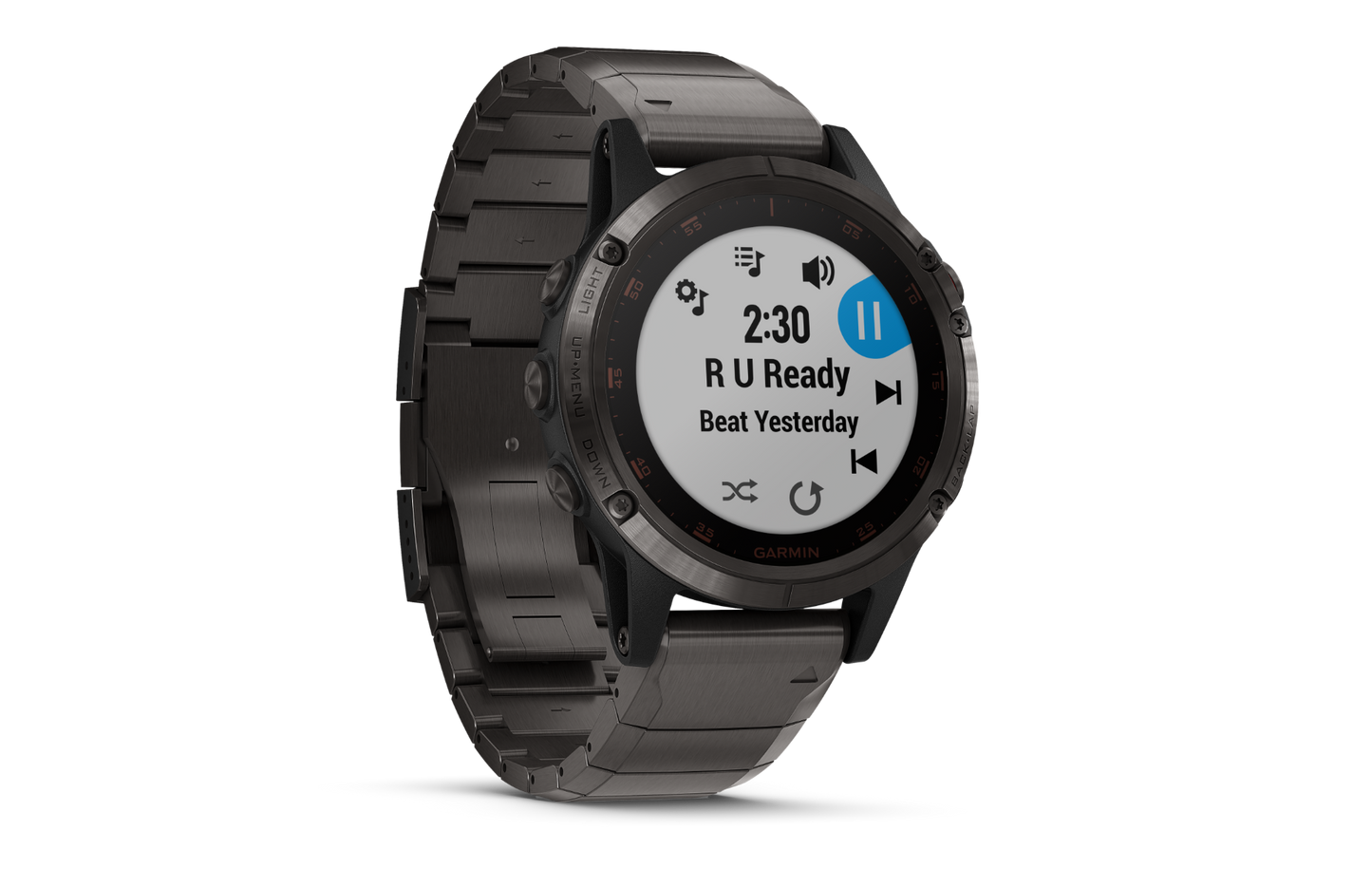 Garmin Fenix 5 Plus, Silver with Black Band (010-01988-10)
