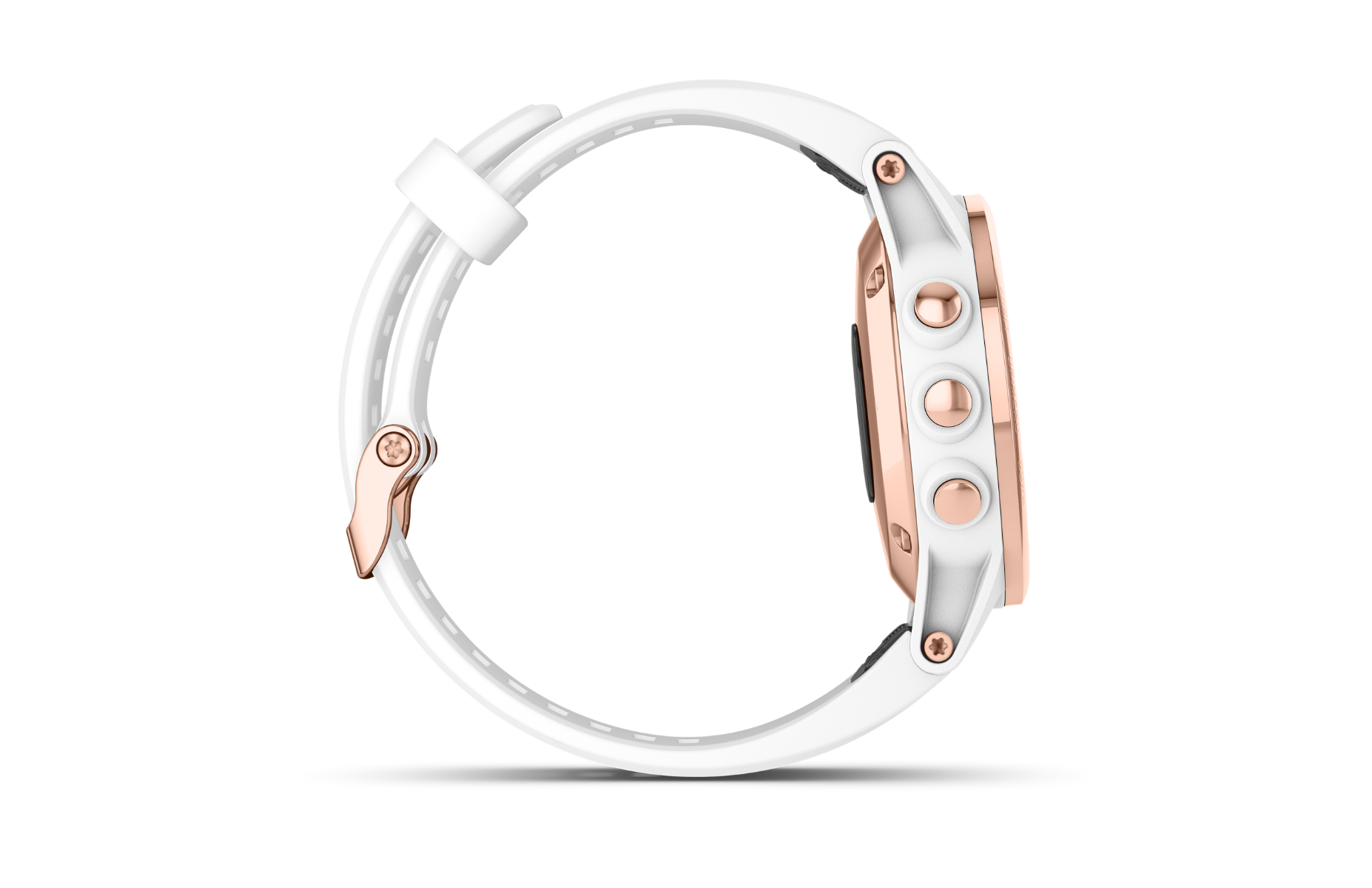 Garmin Fenix 5S Plus Sapphire Rose Goldtone w/ Carrara White Band (010-01987-06)