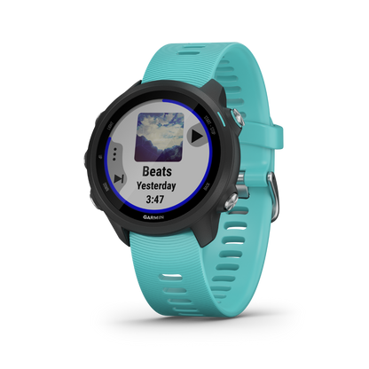 Garmin Forerunner 245 Music, Aqua, Premium Fitness GPS Smartwatch for Runners (Garmin Certified Refurbished)