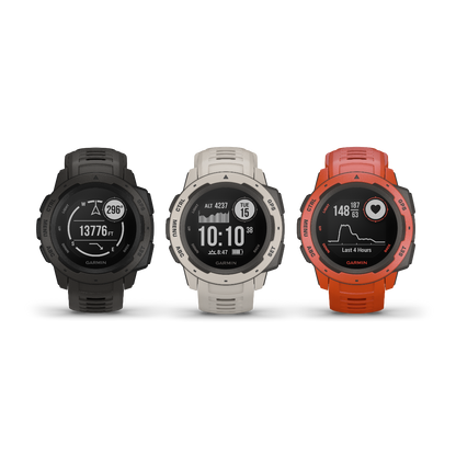 Garmin Instinct, Graphite GPS Watch (Garmin Certified Refurbished)