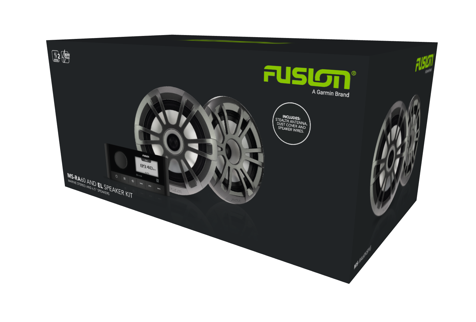 Garmin Fusion Stereo and Speaker Kits, MS-RA60 and EL Sports Speaker Kit (010-02405-60)