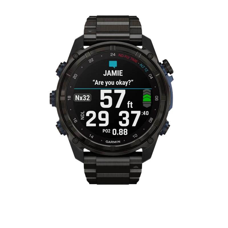 Garmin Descent Mk3i, 51 mm Carbon Gray DLC Titanium with DLC Titanium Band (010-02752-13)