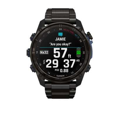 Garmin Descent Mk3i, 51 mm Carbon Gray DLC Titanium with DLC Titanium Band (010-02752-13)