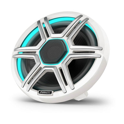 Fusion Apollo 7.7-inch LED marine speaker with white sports grille