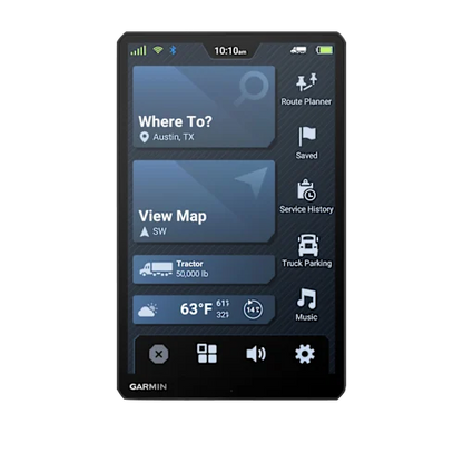 Garmin Dezl OTR820, 8 inch GPS Truck Navigator, (010-02925-00) offers intuitive navigation for truck drivers.