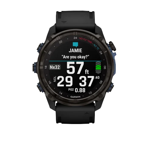 Garmin Descent Mk3i, 51 mm Carbon Gray DLC Titanium with Black Silicone Band (010-02752-10)