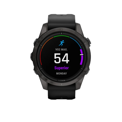 Garmin Epix Pro (Gen 2), 42 mm Sapphire Edition Carbon Gray DLC Titanium with Black Band (010-02802-14)