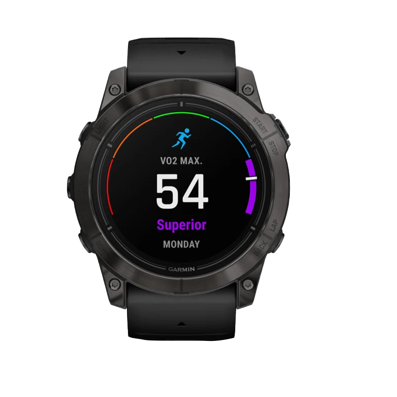 Garmin Epix Pro (Gen 2), 51 mm Sapphire Edition Carbon Gray DLC Titanium with Black Band (010-02804-00)