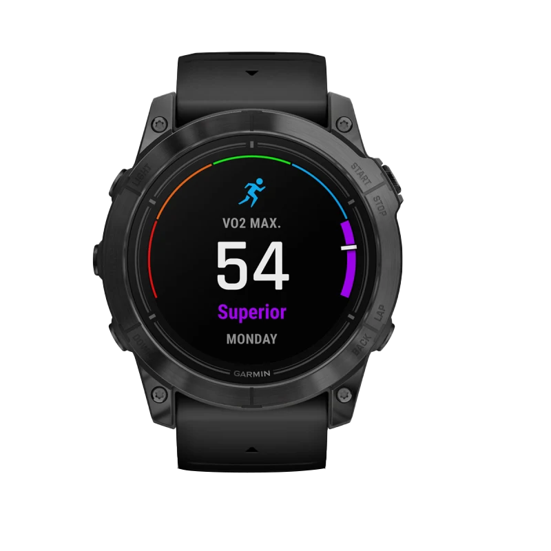 Garmin Epix Pro (Gen 2), 51 mm Édition Standard Gris Ardoise avec Bracelet Noir (010-02804-20)