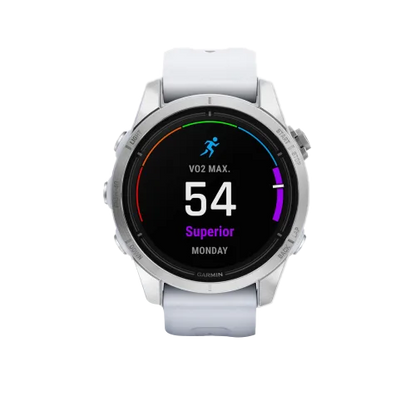 Garmin Epix Pro (Gen 2), 42 mm Standard Edition Silver with Whitestone Band (010-02802-00)