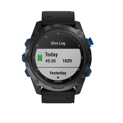Garmin Descent Mk2i Titanium Carbon Gray DLC avec bracelet noir (remis à neuf certifié Garmin)